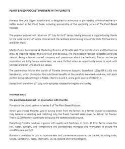 Florette press release